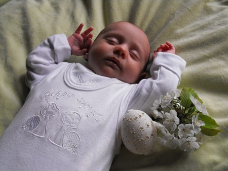 najmladšia návštevníčka chalupy - Beatka